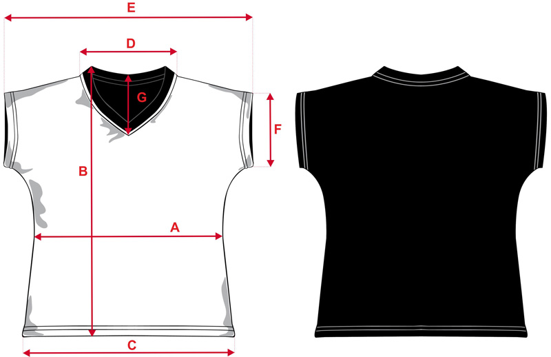 Esquema camiseta chica tacto algodón espalda negra Esquema camiseta chica tacto algodón espalda negra