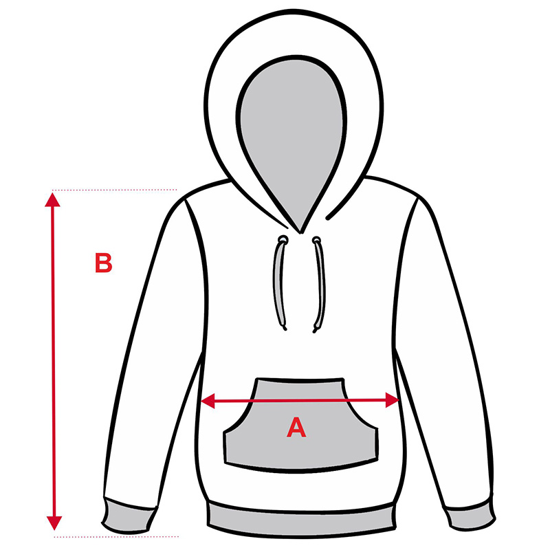 Esquema sudadera de niño con capucha Esquema sudadera de niño con capucha