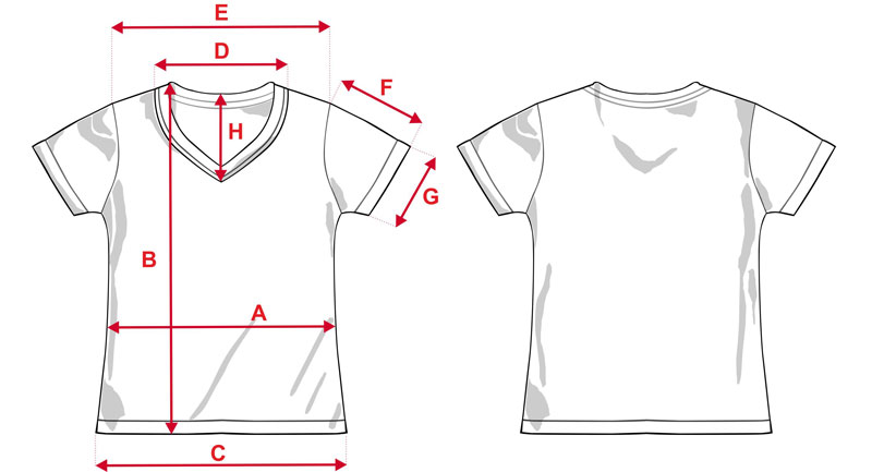 Esquema camiseta chica tacto algodón Esquema camiseta chica tacto algodón