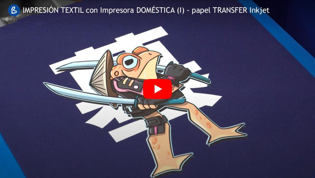 Papel transfer textil: Personaliza fácil con tu impresora doméstica inkjet