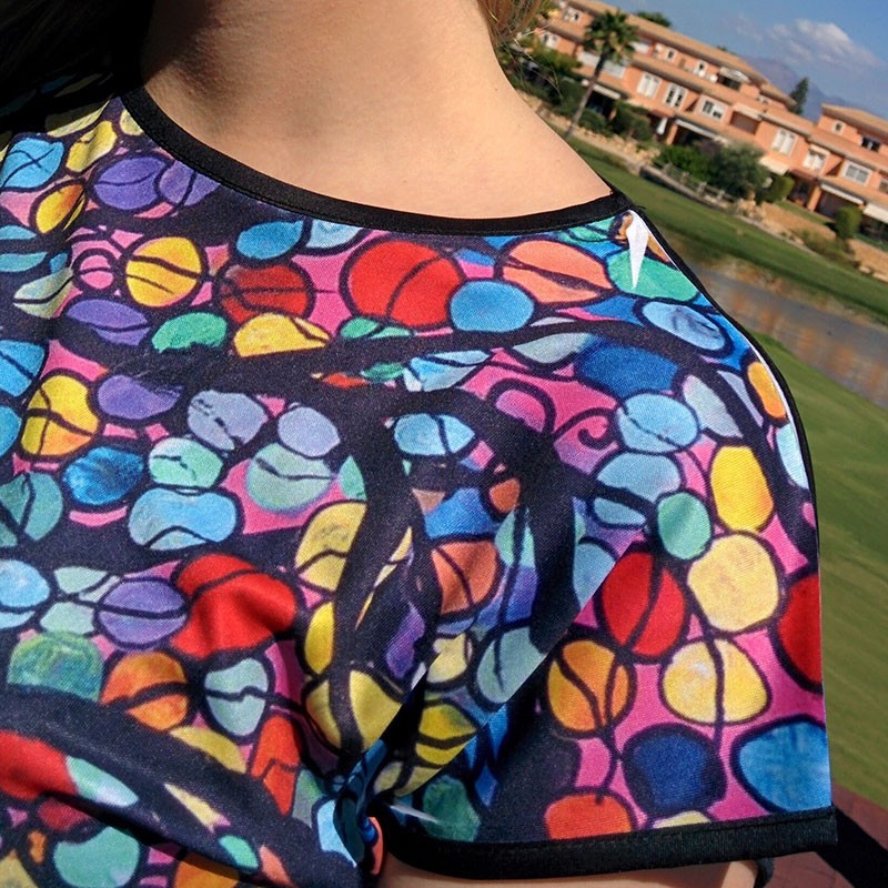 Cómo Estampar Camisetas Con Una Impresora De Sublimación 1 Blusa para sublimacion con espalda negra
