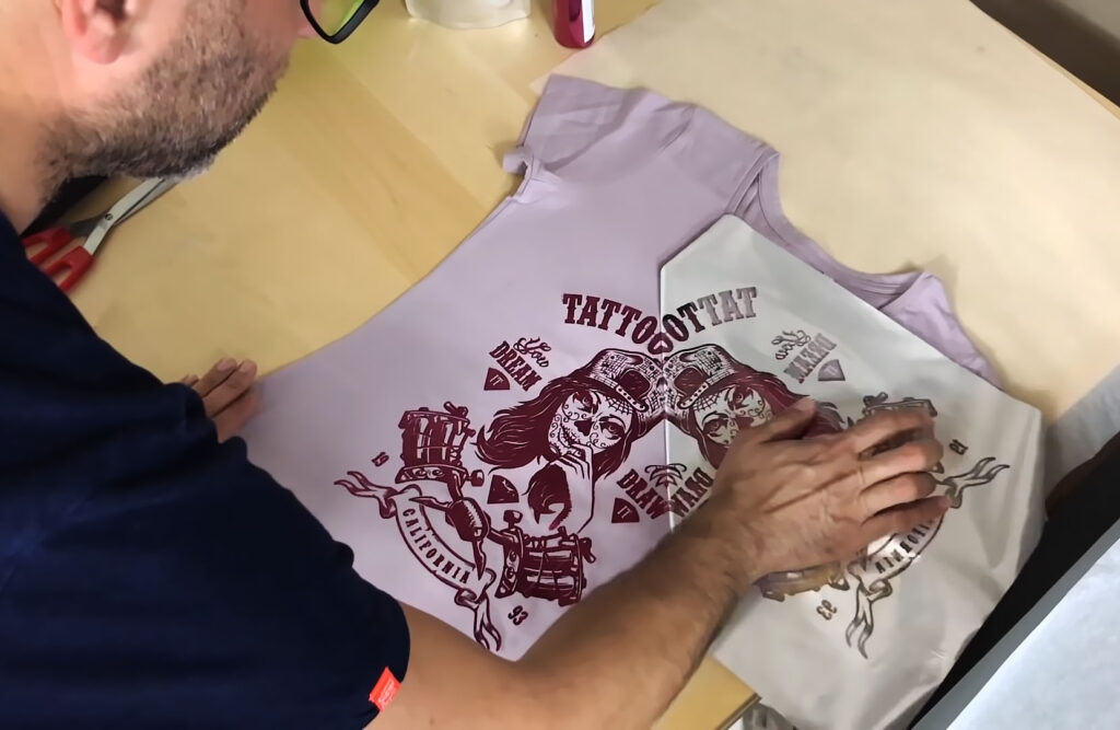 Personalizar camiseta con láminas foil para textil