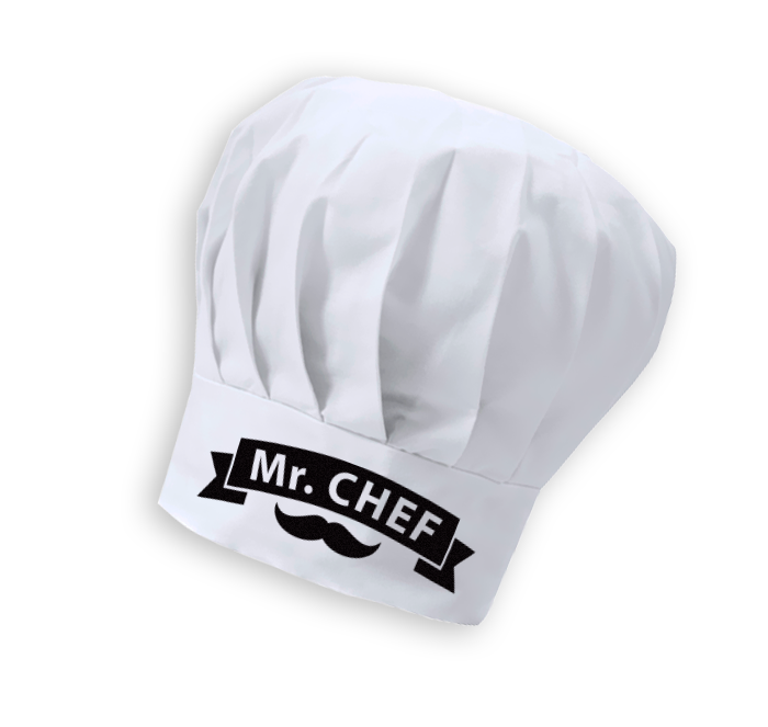 Gorro de cocina personalizado Mr. Chef