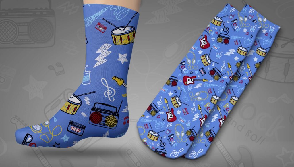 ¡Calcetines Personalizados! Ideas Para Sublimarlos 2 calcetines personalizados sublimación