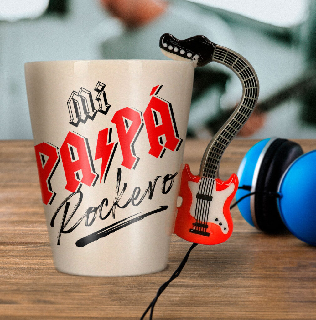 taza padre rockero