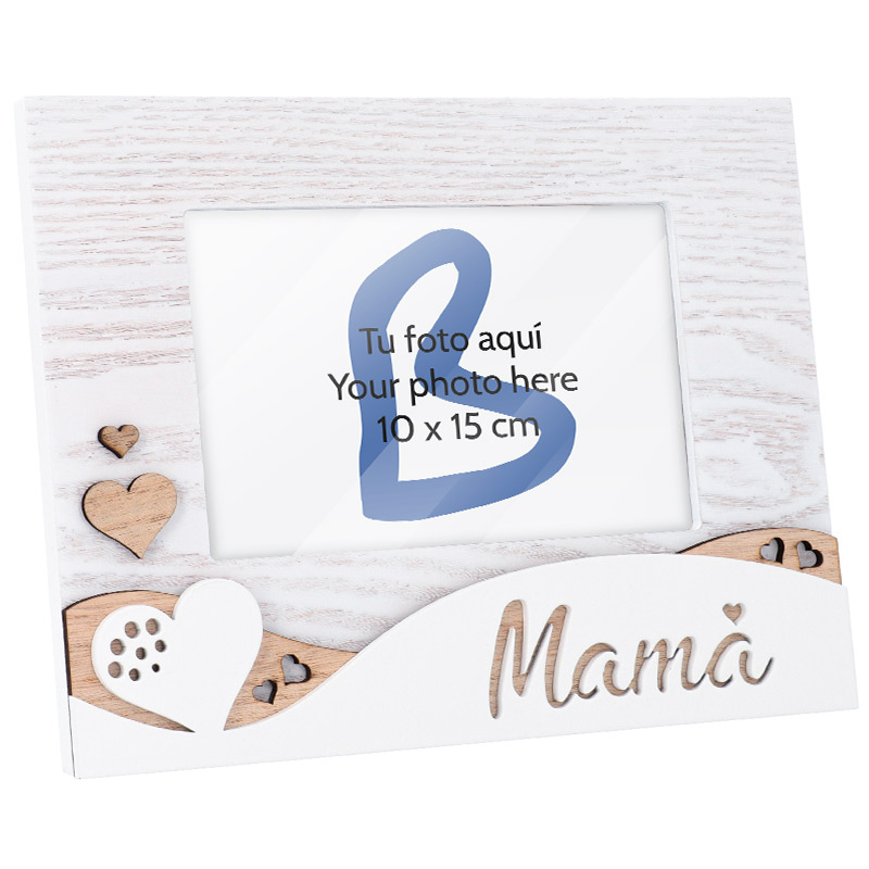 Día de la Madre, inspiración - portafotos texto mama madera decape d7 - Sorprende con tus regalos para el Día de la Madre 2023