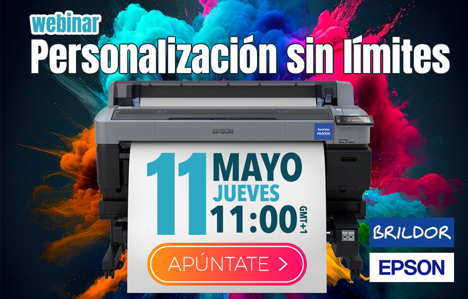 Evento Novedades Epson/Brildor: únete al webinar sobre sublimación