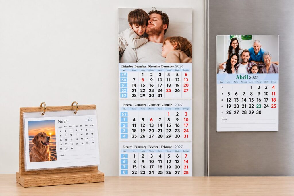 🎅 Que la Navidad no te pille sin stock: 9 ideas de regalos personalizados 9 Tres Calendarios Tres Formatos Luz Suave Blog Brildor