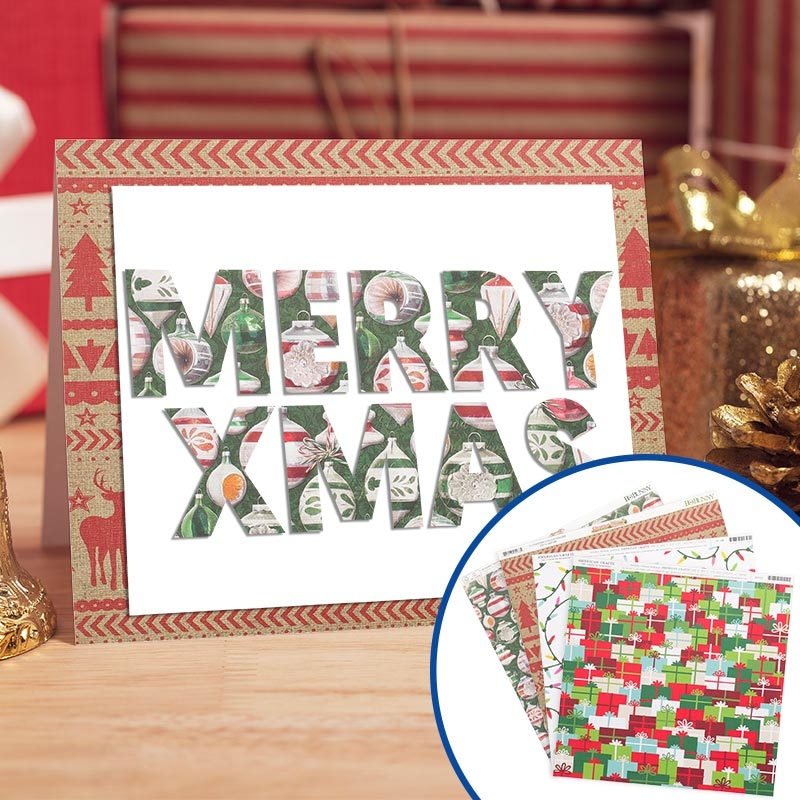 cartulina scrapbooking 30x30 motivos navidenos d1 Blog Brildor