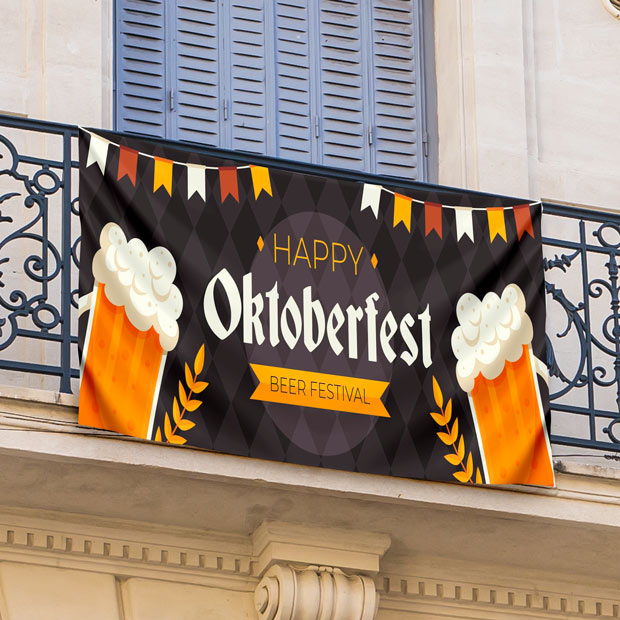 Oktoberfest - banderolas balcon sublimables ejemplo - 🍻 El Oktoberfest: Personalización en la Fiesta de la Cerveza