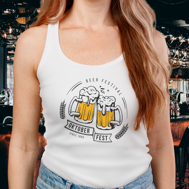 Camisetas Tirantes Mujer Tacto Algodon 190G Sublimables Ejemplo Blog Brildor