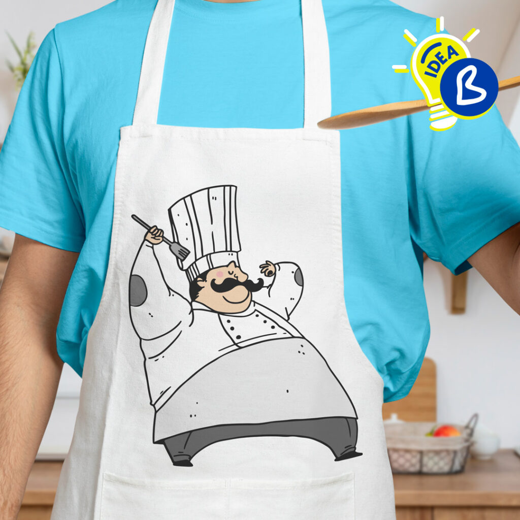 Delantal para personalizar - Super Chef Toque para el cumpleaños