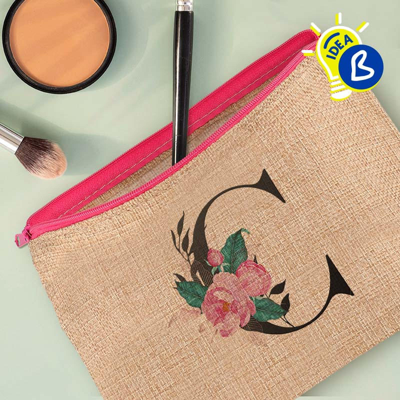 🎁 20 detalles BBC: sorprende con productos personalizables para Bodas, Bautizos y Comuniones 21 Neceser Poliester Tipo Yute Cremallera D2 Blog Brildor
