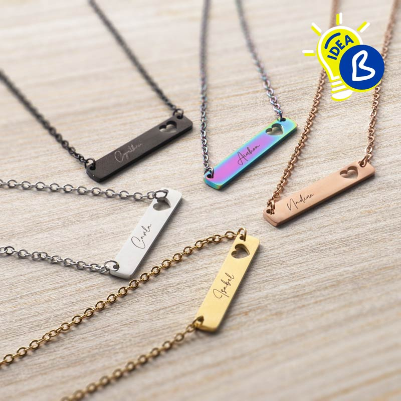 Collares Rectangulares Coraz N Grabado D3 Blog Brildor