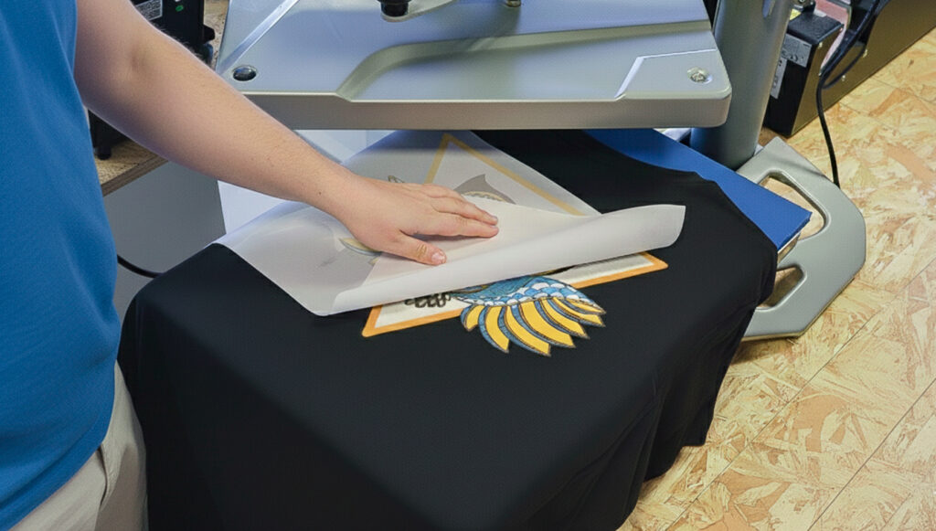 Dtf Sobre Camiseta Negra De Algodón