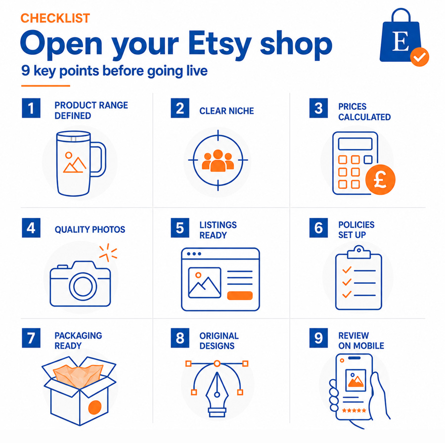 🛒 How to Sell Personalised Products on Etsy: Step-by-Step Guide to Get Started 6 Checklist En Blog Brildor
