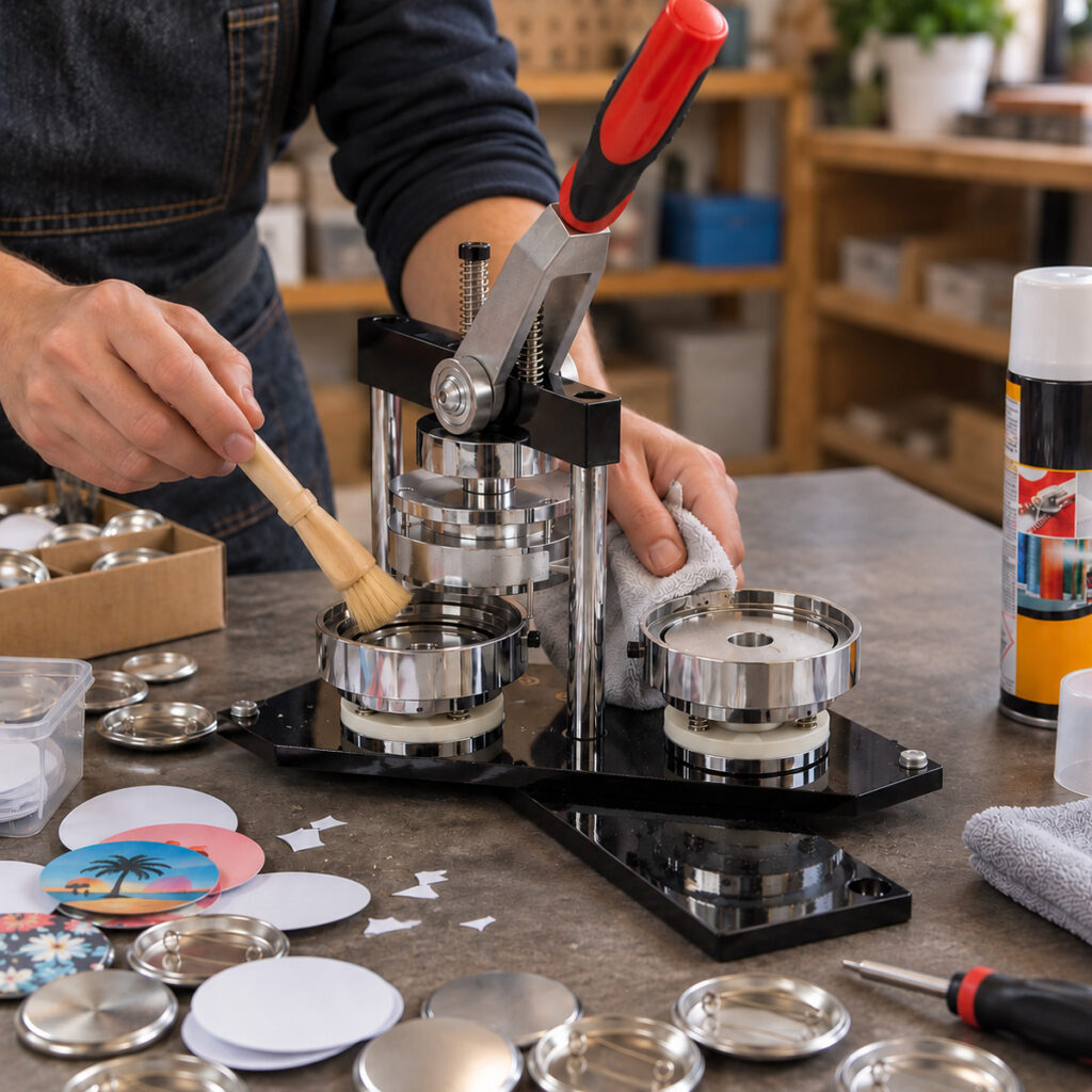 🔧 Mantenimiento de una máquina manual para hacer chapas: cómo limpiarla y lubricarla 2 Imagen Simple Limpieza 1 Blog Brildor