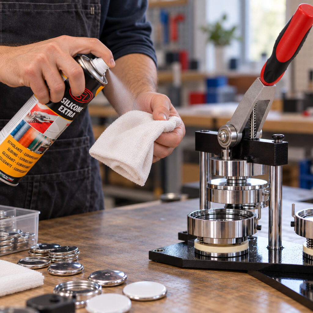 🔧 Mantenimiento de una máquina manual para hacer chapas: cómo limpiarla y lubricarla 3 Imagen Simple Silicona Blog Brildor