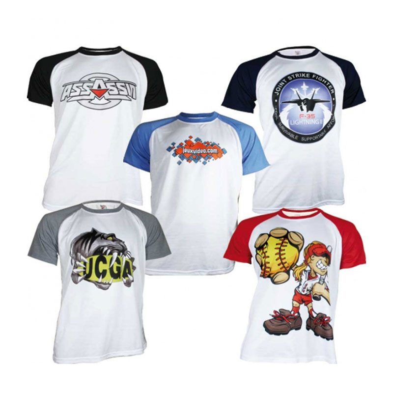 Camiseta para sublimación de 180g tacto algodón Bicolor • Brildor
