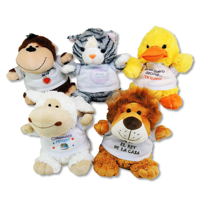 peluches de animales pequeños