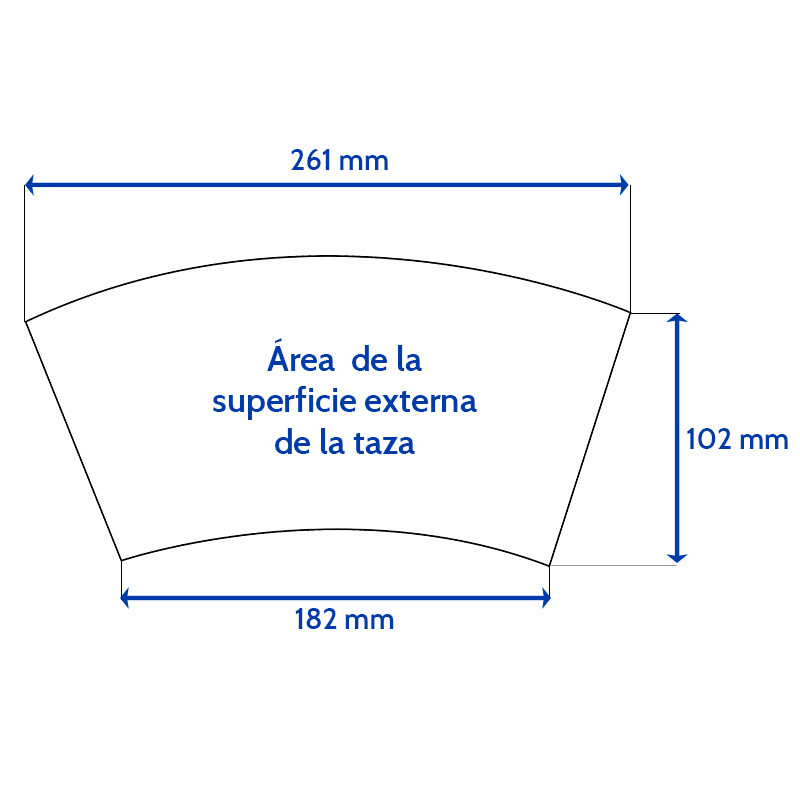 Taza Conica Para Sublimacion Con Interior Y Asa Abierta De Color Brildor Cerámica blanca de alta calidad aaa. taza conica para sublimacion con interior y asa abierta de color