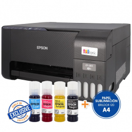 Impresora Epson EcoTank L1110 + 4 Tintas Sublimación + Papel