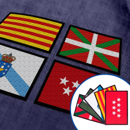 pluma Ernest Shackleton Oferta de trabajo Parche bordado bandera - Autonomías de España | BRILDOR ®