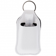Llavero porta gel hidroalcohólico para sublimación y su botella