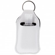 Llavero porta gel hidroalcohólico para sublimación y su botella