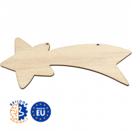 Sublimable Natural Wood Christmas Hanging Ornaments - Bethlehem Star