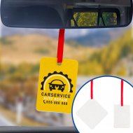 Sublimable Felt Sir Fresheners with Ribbon