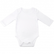 Body bébé pour sublimation à manches longues - Toucher coton