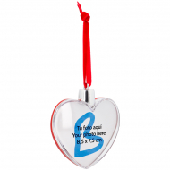 Heart Shaped Christmas Bauble