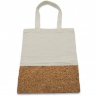 Sac 100% coton couleur écru avec liège naturel