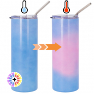 Sublimation Colour Changing Tumbler with Straw Lid