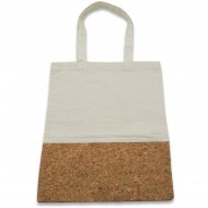 Bag Cotton 100% Ecru Colour & Cork Natural