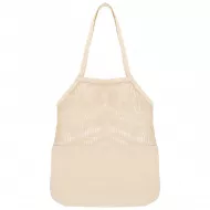 Bolsa de algodón asas largas con redecilla