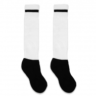 Chaussettes de foot enfant sublimables avec pied noir