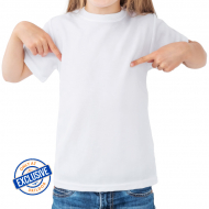 T-shirts à manches courtes pour enfants toucher coton 190g sublimable