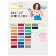 Colour Card for Poli-Flex Pearl Glitter HTV - 2021 Edition