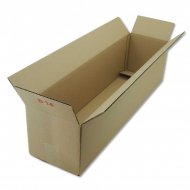 Elongated Shipping Box B14 675x175x175 mm - Pack of 20 - Open
