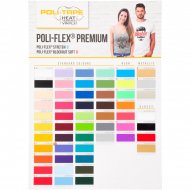 Carta de colores para vinilos Poli-Flex Premium de Poli-Tape - Stretch y Blockout