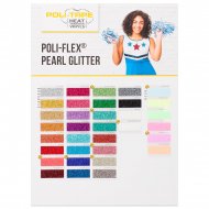 Poli-Flex® Pearl Glitter Heat Transfer Vinyl Colour Card - 2021 Edition