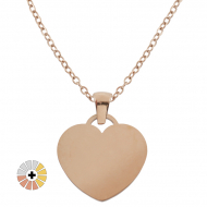 Heart Necklaces for Engraving