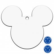 Sublimable MDF3 Wooden Decorative Pendants - Mickey and Minnie