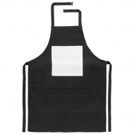 Sublimation Apron - Black - Satin Like Fabric