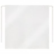 French-style white sublimation apron