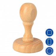 Wooden handles for stamps