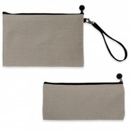 Sublimation Pencil Cases with zip - Imitation linen fabric
