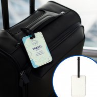 Étiquettes de bagages en simili-cuir sublimables